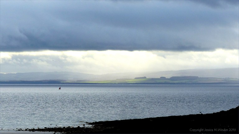 Beachscape with storm clouds on a winter's day