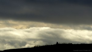 Beachscape with storm clouds on a winter's day