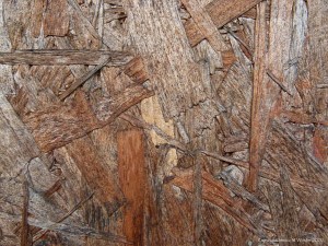 Texture detail in weathered chipboard