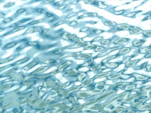 Seawater surface texture and reflection patterns