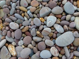 Pebbles on the beach at Budleigh Salterton