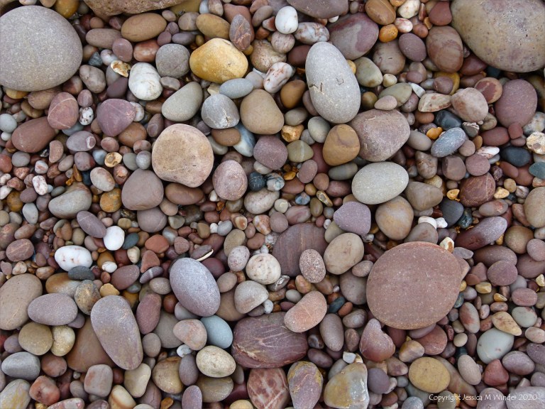 Pebbles on the beach at Budleigh Salterton