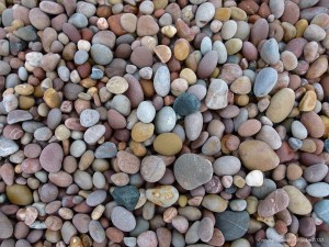 Pebbles on the beach at Budleigh Salterton
