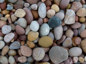 Pebbles on the beach at Budleigh Salterton