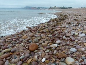 Pebbles on the beach at Budleigh Salterton