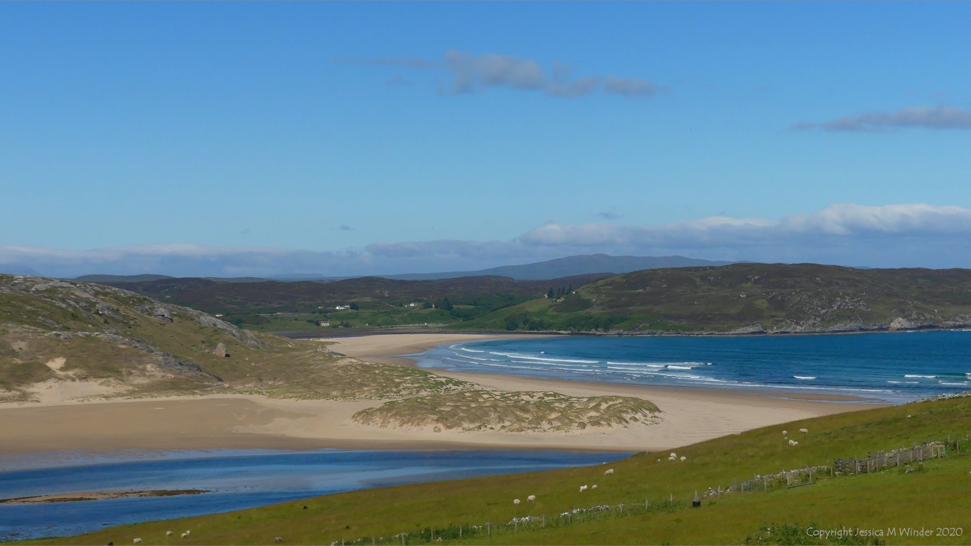 View of Torrisdale Bay in Sutherland