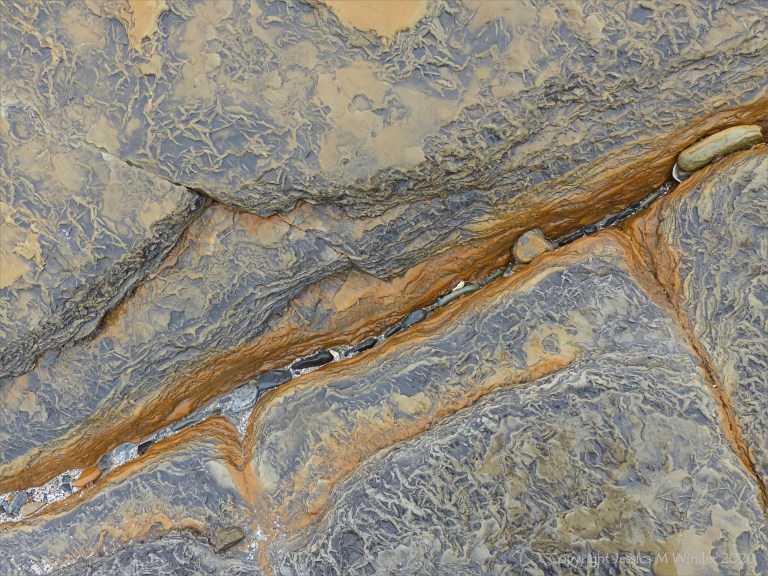 Strange marks on rocks at Birsay Bay