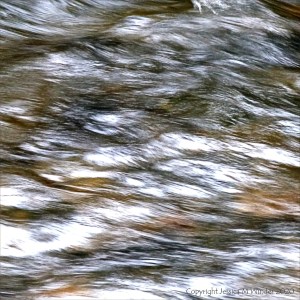 Fast water flowing in the Afon Llwyd