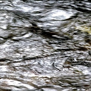 Fast water flowing in the Afon Llwyd