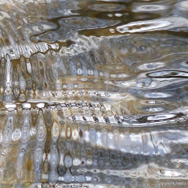 Abstract natural patterns on water