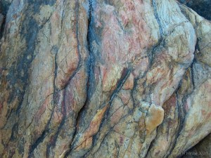 Close-up of rock pattern and texture