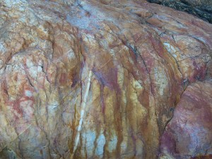 Close-up of rock pattern and texture