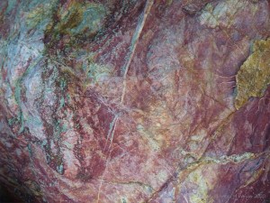 Close-up of rock pattern and texture