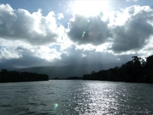 The day drawing in on the Mulgrave River