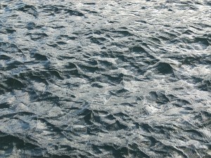 Water texture in evening light on the Mulgrave River