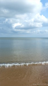 Sea, sky, and sand at Swansea Bay