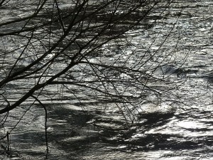 River water texture in fast flow