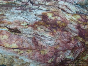 Close-up of rock pattern and texture