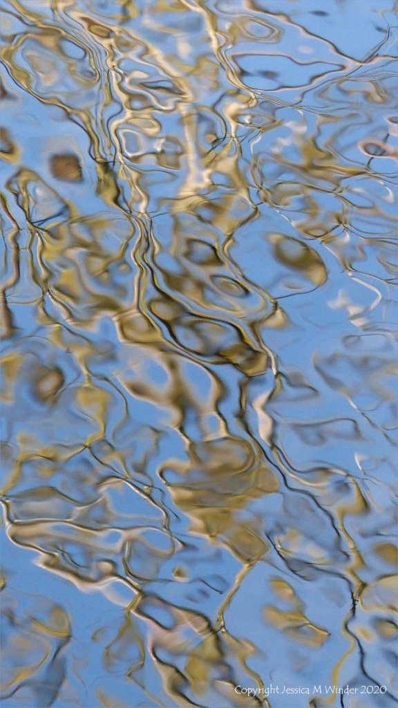 Reflection pattern on moving water