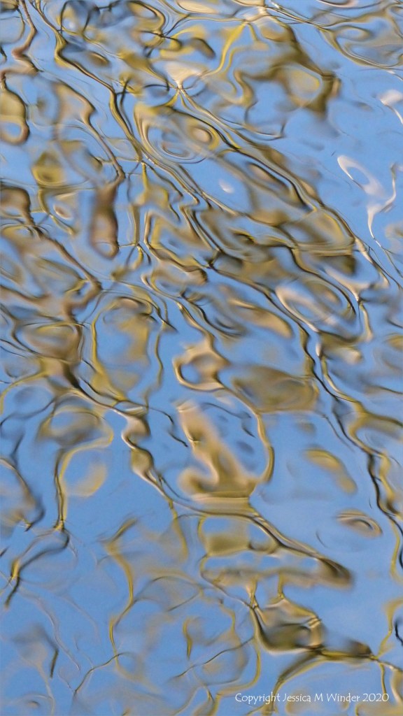 Reflection pattern on moving water