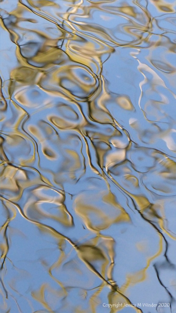 Reflection pattern on moving water