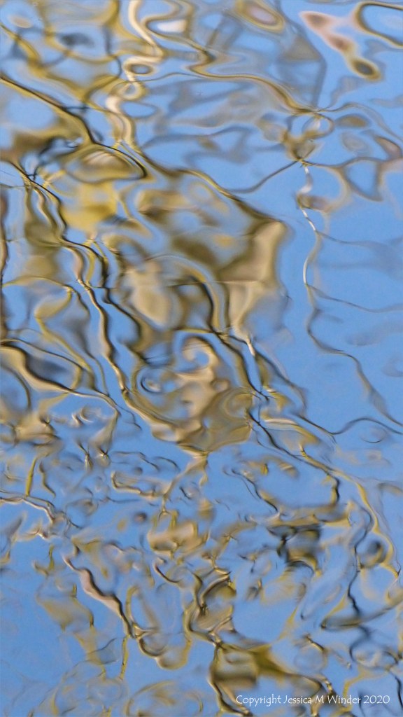 Reflection pattern on moving water