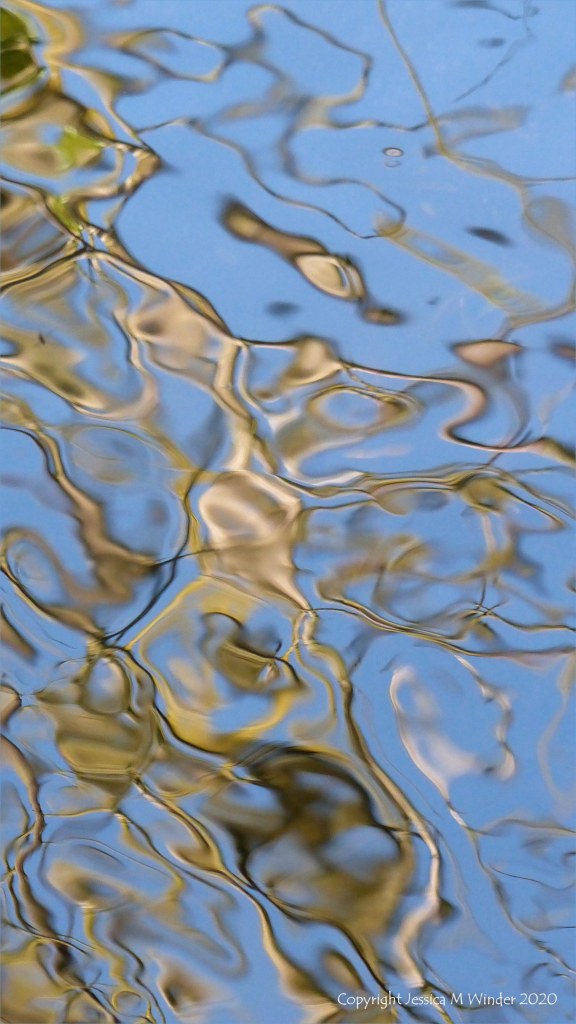 Reflection pattern on moving water