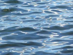 Patterns on sea water at Studland Bay