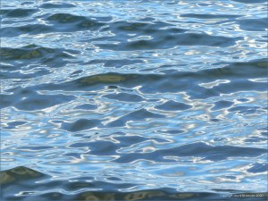 Patterns on sea water at Studland Bay
