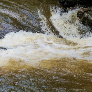 River water texture after a storm