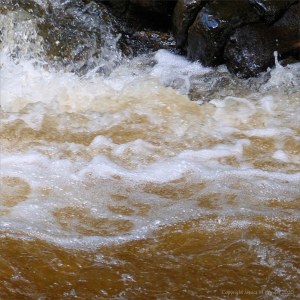 River water texture after a storm