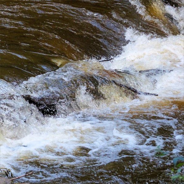 River water texture after a storm