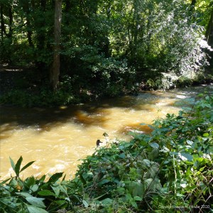 River water texture after a storm