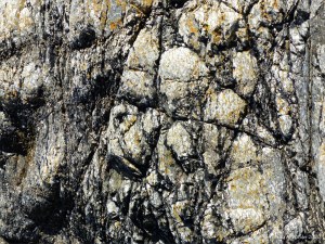Rock texture and pattern at Moulin Huet Bay