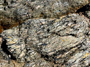 Rock texture and pattern at Moulin Huet Bay