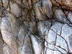 Rock texture and pattern at Moulin Huet Bay