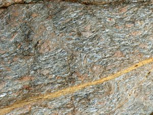 Rock texture and pattern at Moulin Huet Bay