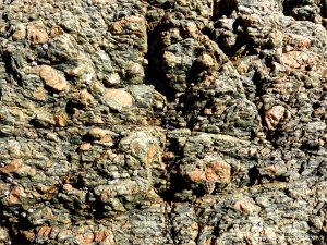 Rock texture and pattern at Moulin Huet Bay