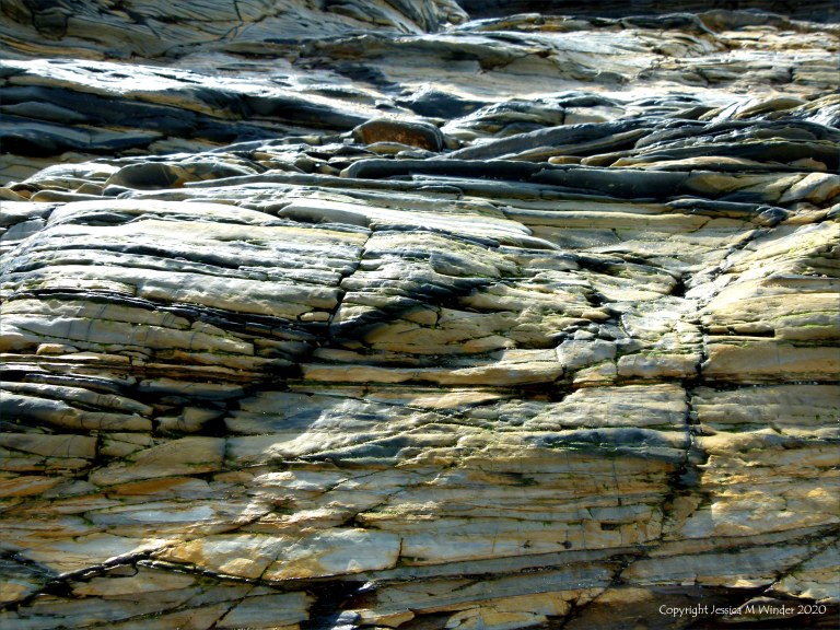 Rock texture and pattern at Garretstown in County Cork