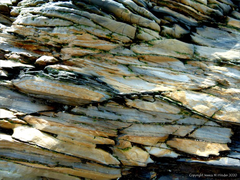 Rock texture and pattern at Garretstown in County Cork