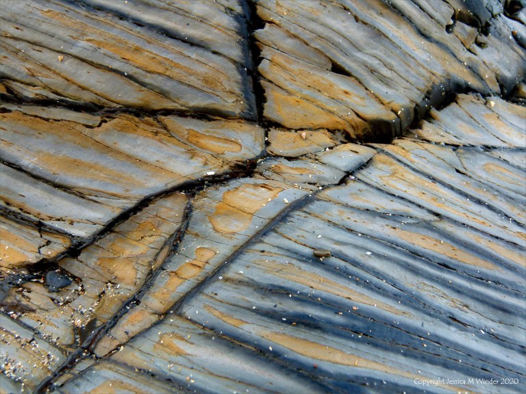Rock texture and pattern at Garretstown in County Cork