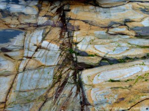 Rock texture and pattern at Garretstown in County Cork