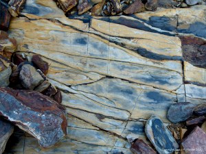 Rock texture and pattern at Garretstown in County Cork