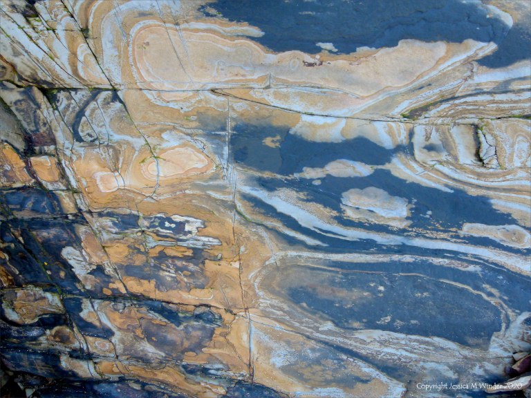 Rock texture and pattern at Garretstown in County Cork