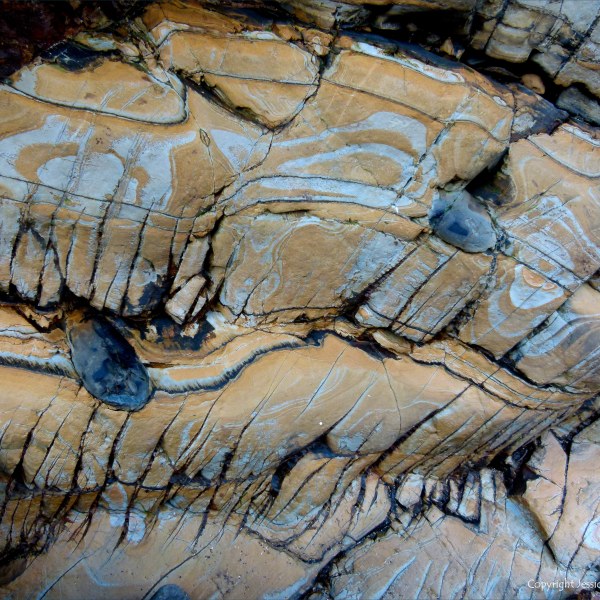 Rock texture and pattern at Garretstown in County Cork