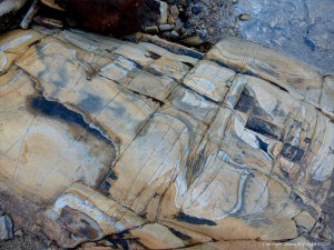 Rock texture and pattern at Garretstown in County Cork