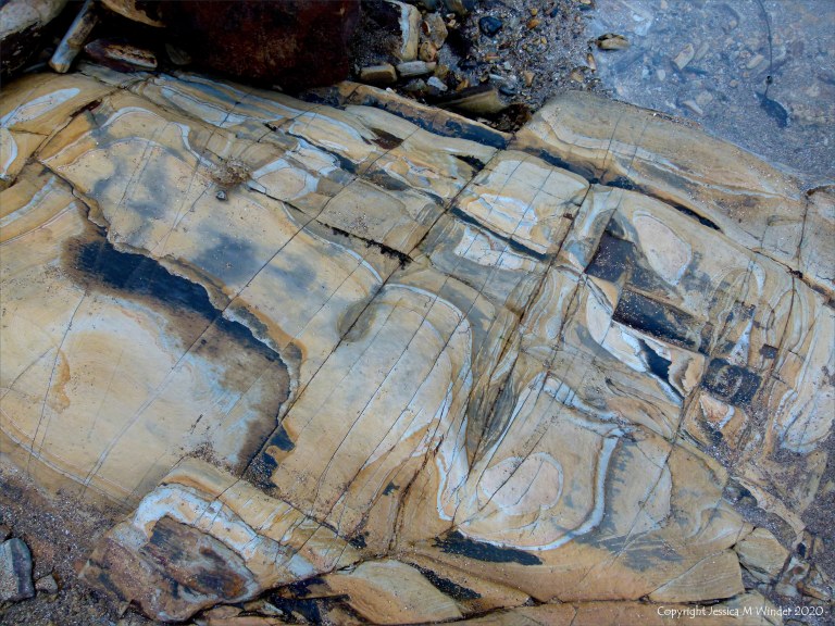 Rock texture and pattern at Garretstown in County Cork