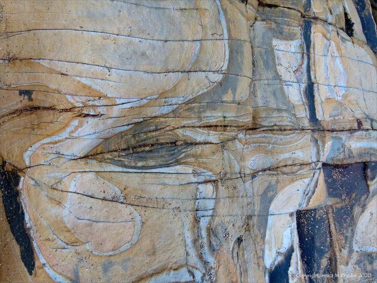 Rock texture and pattern at Garretstown in County Cork