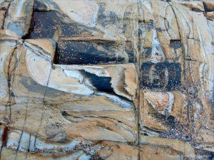 Rock texture and pattern at Garretstown in County Cork