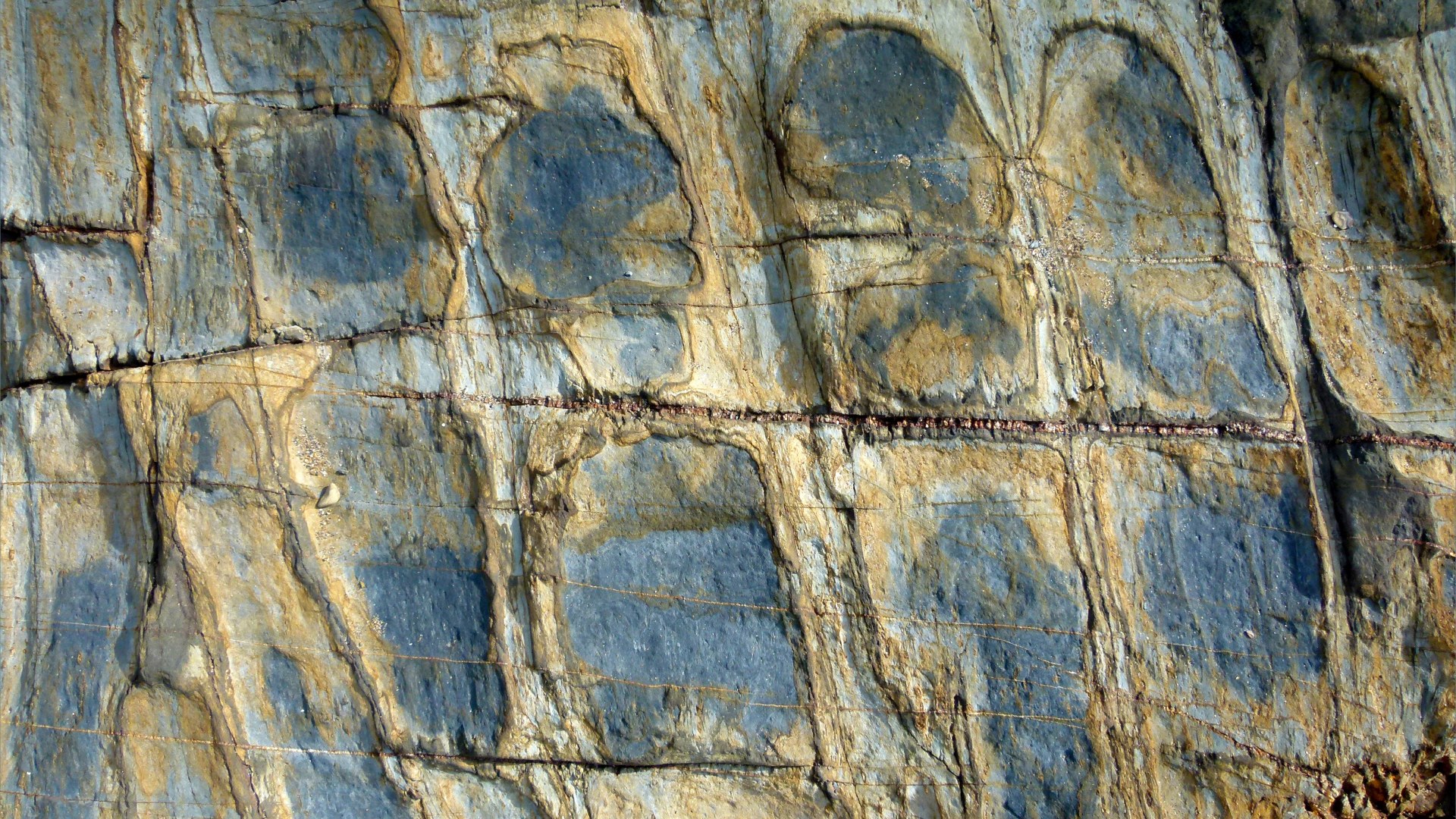 Rock texture and pattern at Garretstown in County Cork